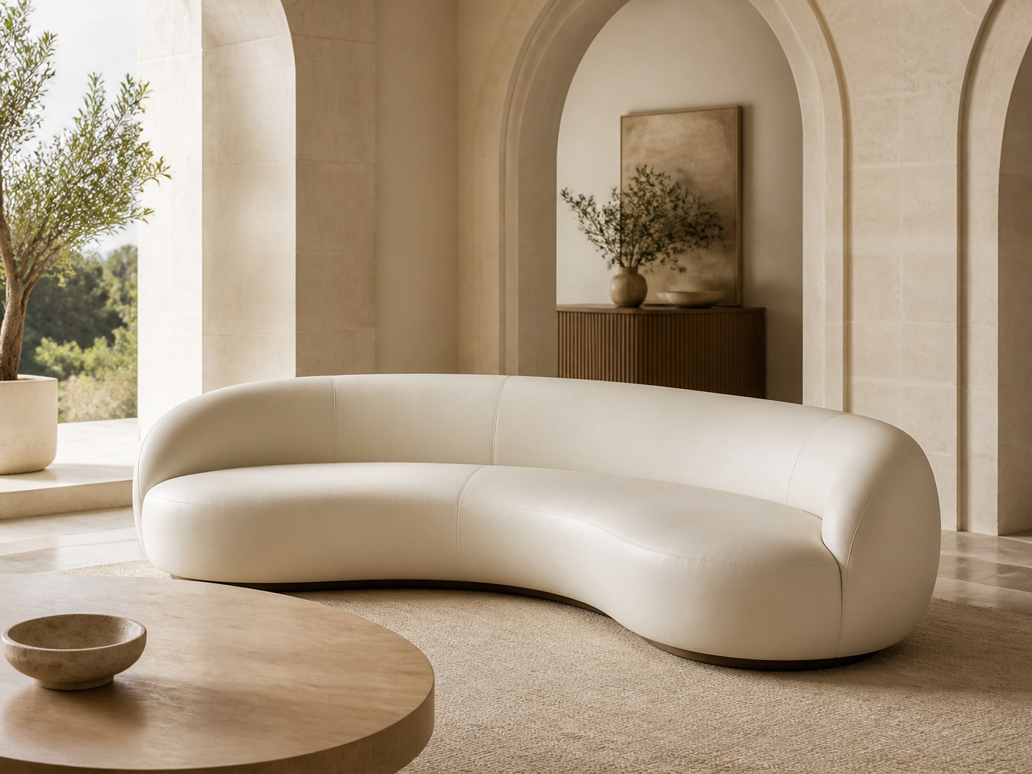 Luna Cloud Curved Sofa